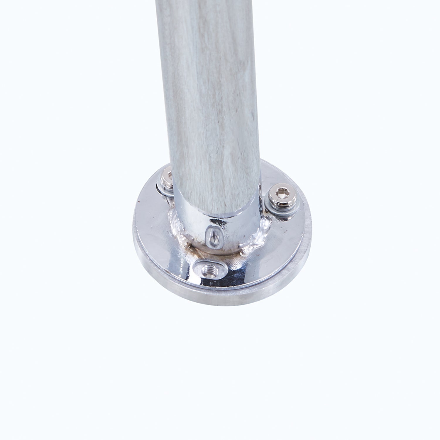 Round Dining Table 90x90cm Glass/Silver AWS062UK | LEUKHOUSE