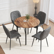 Dining Chairs Set of 4 Velvet/Grey AWS159UK | LEUKHOUSE