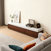 TV Stand Imitation Marble Wood Veneer‌ LKLM1519TSFH | LEUKHOME