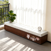 TV Stand Imitation Marble Wood Veneer‌ LKLM1519TSFH | LEUKHOME