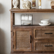 Solid Wood Retro Sideboard Storage | LEUKHOME