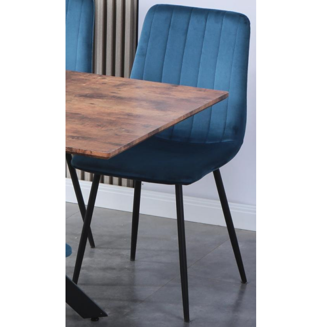 Dining Chair Velvet (4 Chairs) LKD125DCAWS | FONDHOUSE