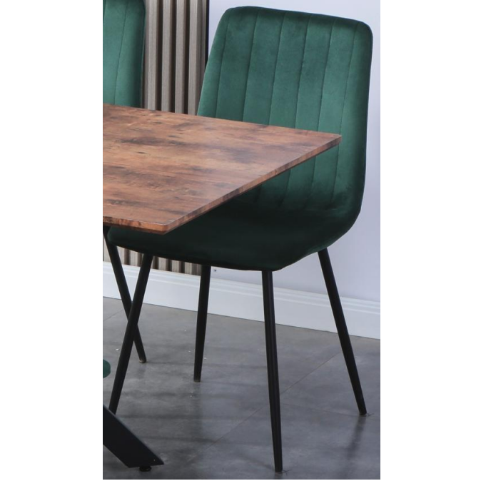 Dining Chair Velvet (4 Chairs) LKD125DCAWS | FONDHOUSE