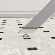 Table à Manger Ronde en Verre, Table Moderne de Cuisine, Argenté, 80 cm AWS0225FR | LEUKHOUSE