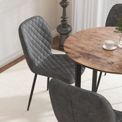 Dining Chairs Set of 4 Velvet/Grey AWS159UK | LEUKHOUSE