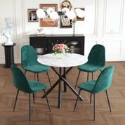 ot de 4 Chaises Vert Chaises Salle à Manger Chaises de Cuisine pour 4 Personnes,Vert AWS02414FR | LEUKHOUSE