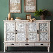 American Retro Solid Wood Entryway Cabinets and Storage Cabinets | LEUKHOME