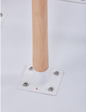 Round Dining Table 90x90cm White/Oak AWS041UK | LEUKHOUSE