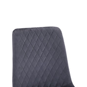 Dining Chairs Set of 4 Velvet/Grey AWS125UK | LEUKHOUSE