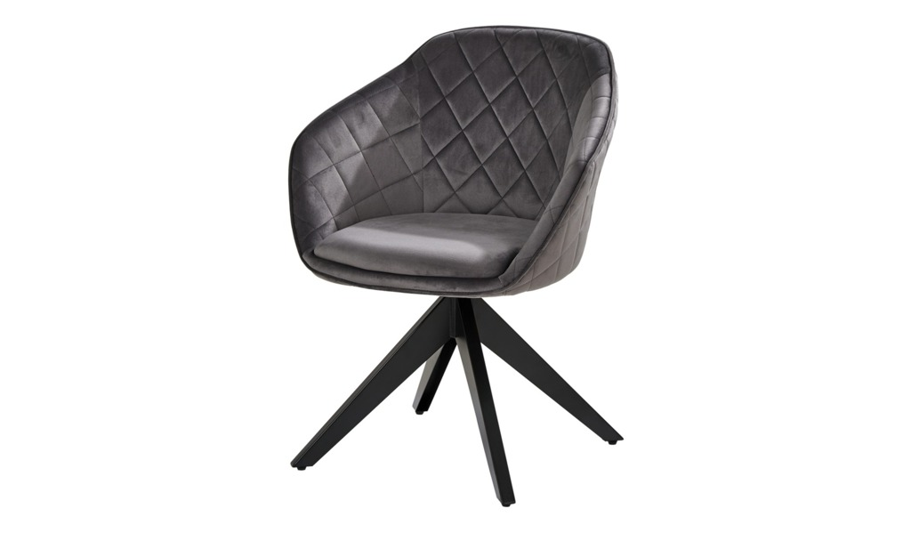 Dining Chair Velvet with Metal Black Powder Coating Legs HTC0246 | HOMETREE