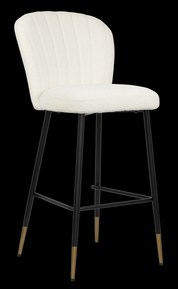 Bar Stool Fabric with Metal Black Powder Coating Legs HTB0046 | HOMETREE