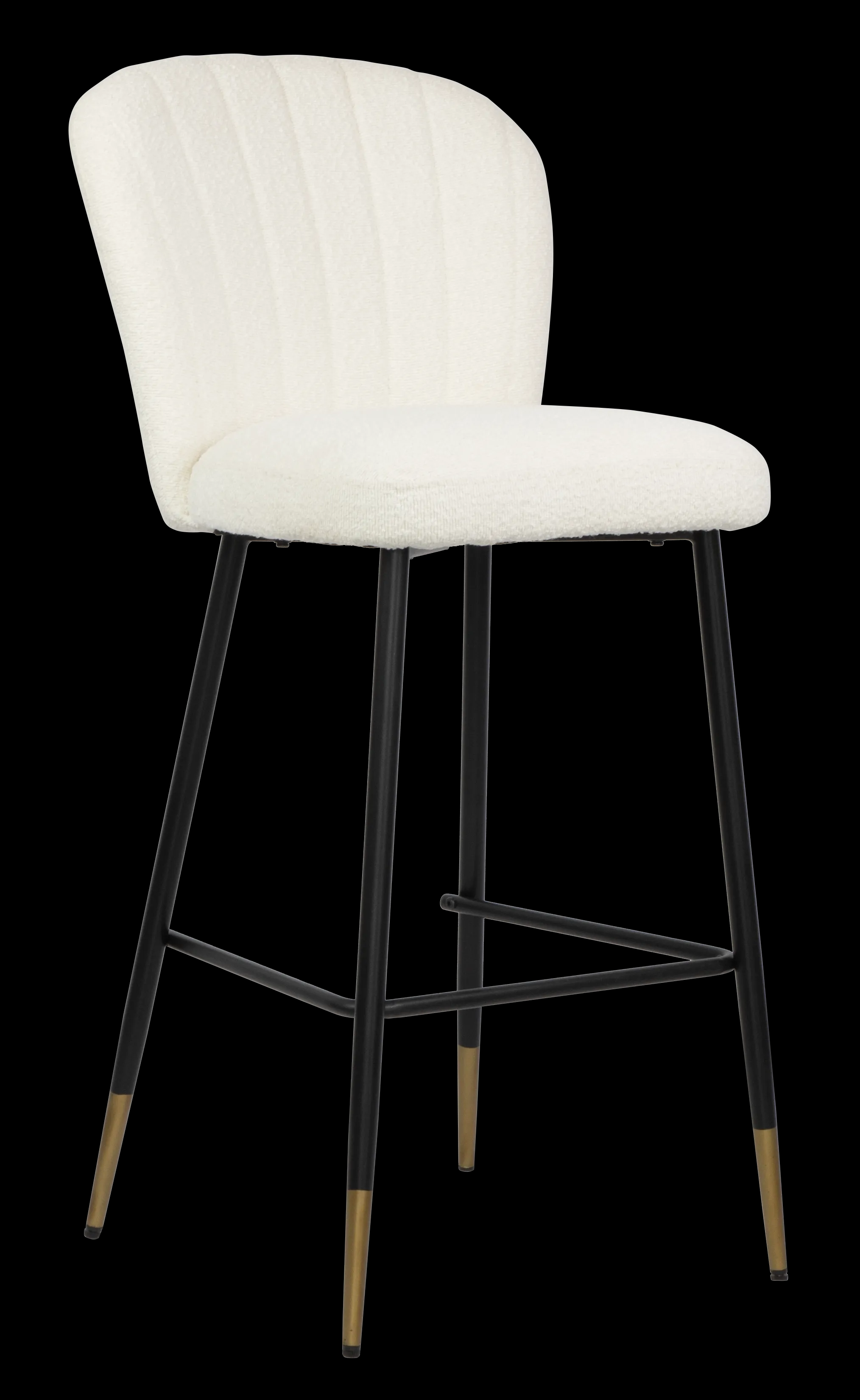 Bar Stool Fabric with Metal Black Powder Coating Legs HTB0046 | HOMETREE