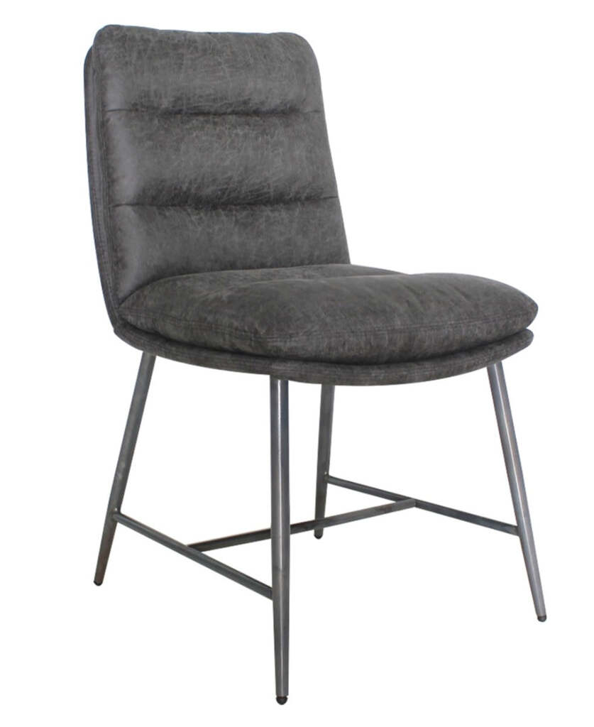 Dining Chair PU with Metal Black Powder Coating Legs HTC0300 | HOMETREE