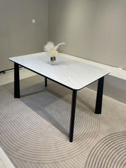 Dining Table Rectangular Glass S2498 | FONDHOUSE