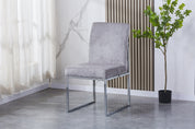 Chromed Dining Chair HTC812 （2 Chairs）| Fondhouse