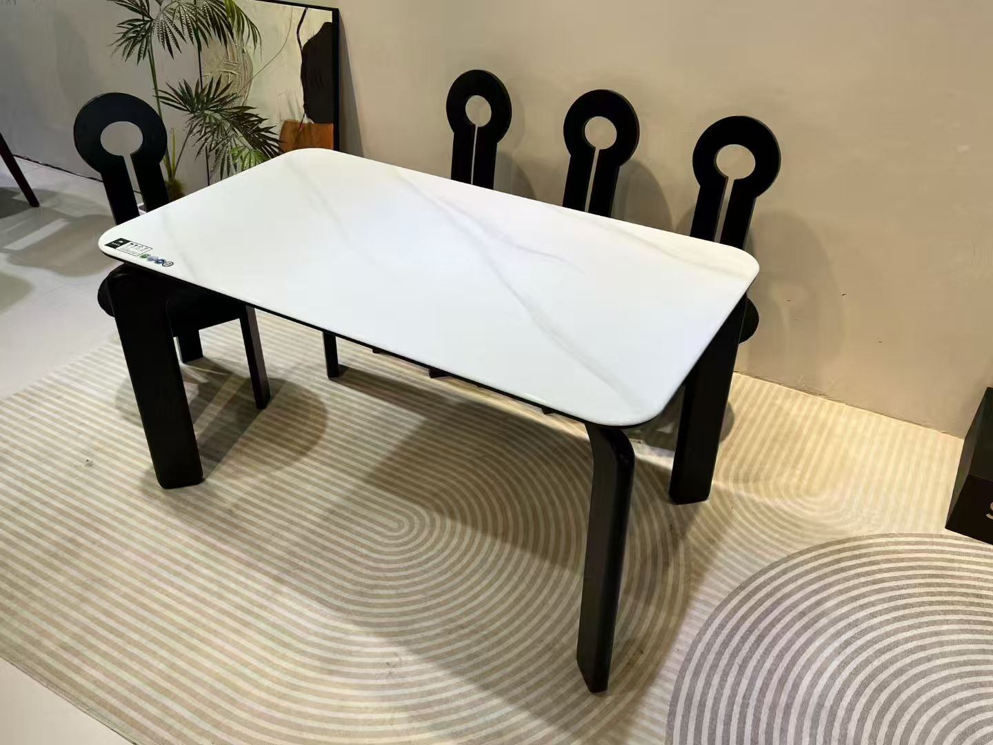 Dining Table Rectangular Glass S2427 | FONDHOUSE