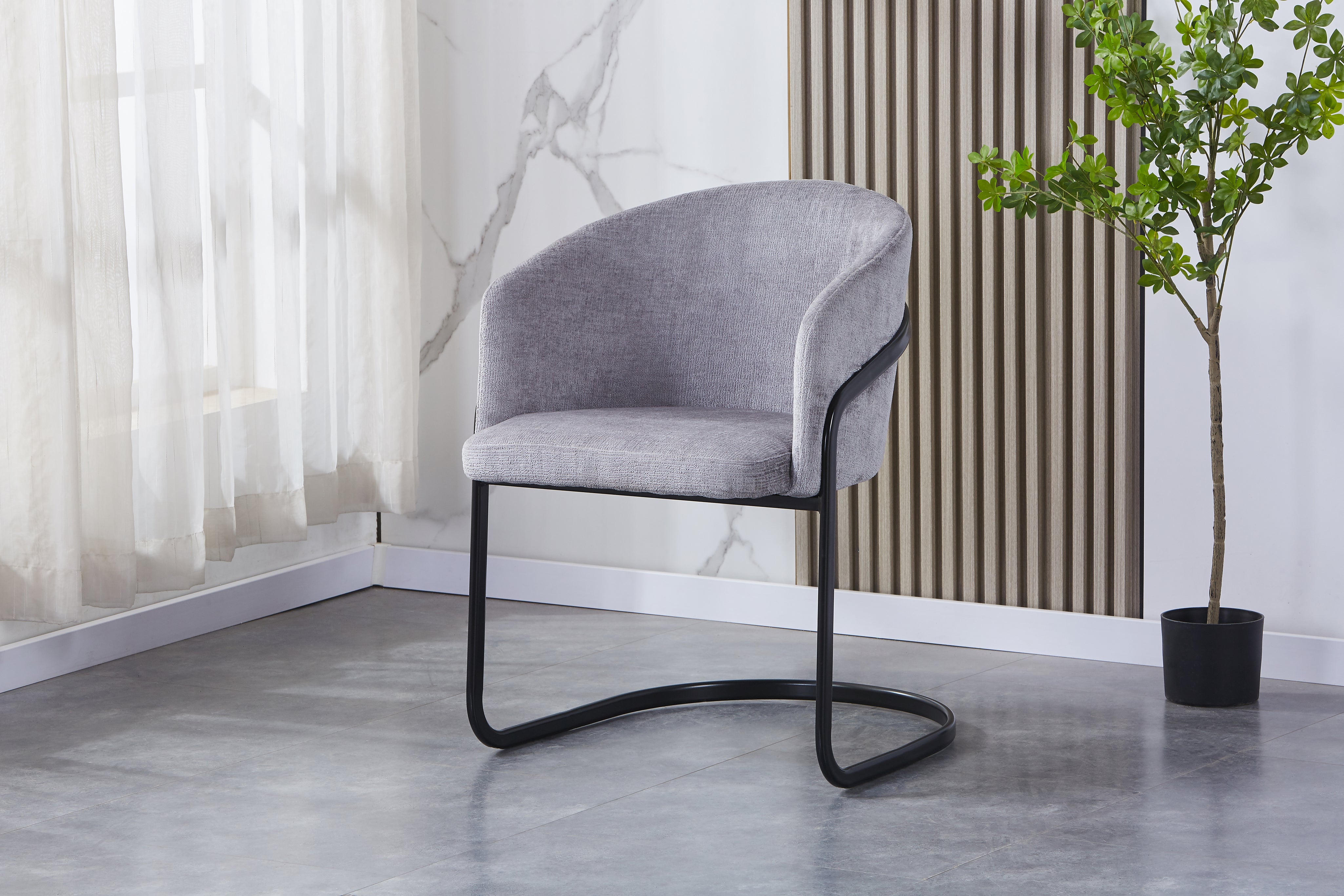 Sled Base Dining Chair HTC809 | Fondhouse