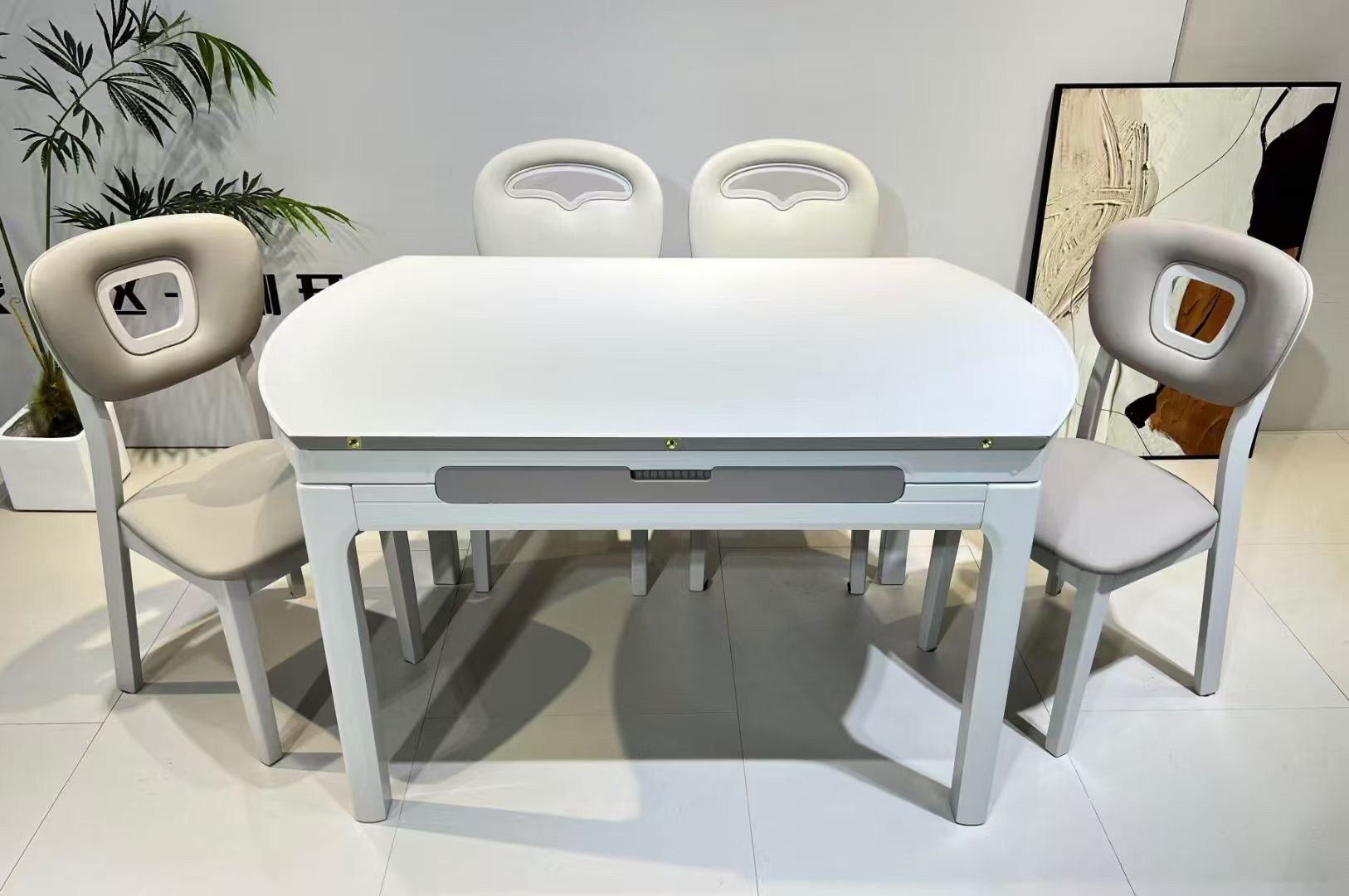 Dining Table Rectangular Glass S2401 | FONDHOUSE