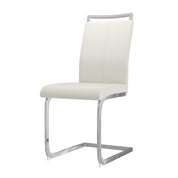 Dining Chairs Set of 4 Faux Leather/White AWS266UK | LEUKHOUSE