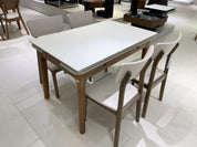 Dining Table Rectangular Glass S-2517Brown | FONDHOUSE