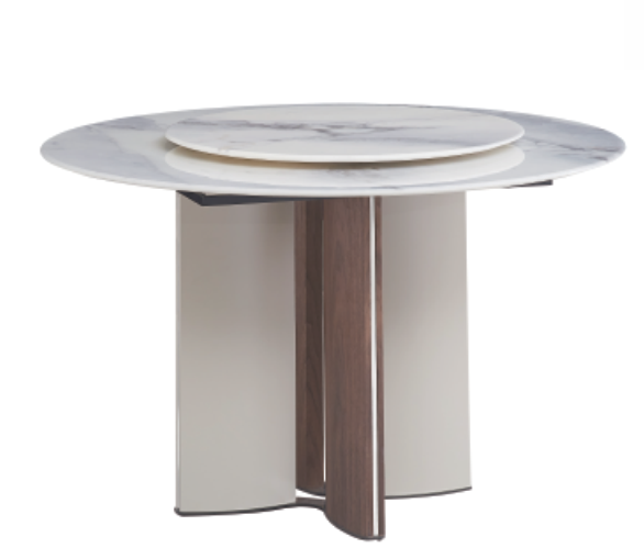 Dining Table Circle Artificial Stone T-1391 | FONDHOUSE