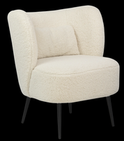 Lounge Chair Fabric with Metal Black Powder Coating Legs Metal HTC0691 | HOMETREE