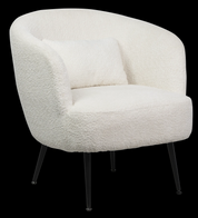 Lounge Chair Fabric with Metal Black Powder Coating Lges HTC0694 | HOMETREE