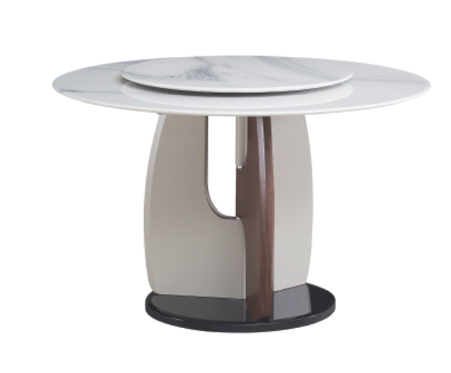 Dining Table Circle Artificial Stone T-1342 | FONDHOUSE