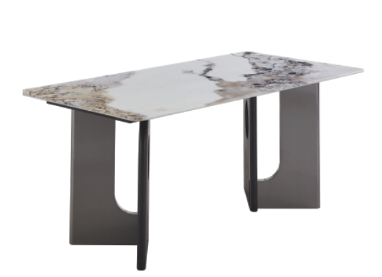 Dining Table Rectangular Artificial Stone T-1397 | FONDHOUSE