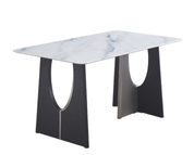 Dining Table Rectangular Artificial Stone T-1396 | FONDHOUSE