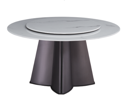 Dining Table Circle Artificial Stone T-1282-1C | FONDHOUSE