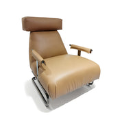 Armchair Yellow Leather LKX004ACSY | LEUKHOME