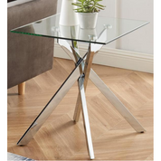 Side Table Square Glass LKL202STAWS | FONDHOUSE