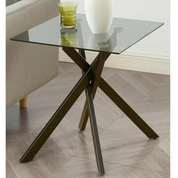 Side Table Square Glass LKL202STAWS | FONDHOUSE