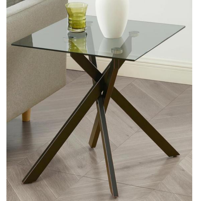 Side Table Square Glass LKL202STAWS | FONDHOUSE
