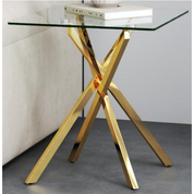 Side Table Square Glass LKL202STAWS | FONDHOUSE