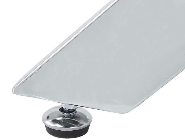 Table Salle à Manger en Verre Moderne Table à Manger Une Trempé Table pour 4 Personnes de Cuisine Bureau Argenté AWS0213FR | LEUKHOUSE