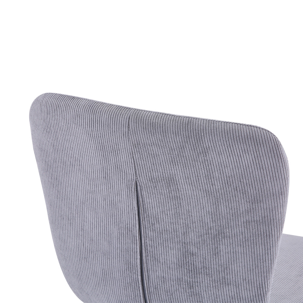 Dining Chairs Set of 4 Fabric/Grey AWS148UK | LEUKHOUSE