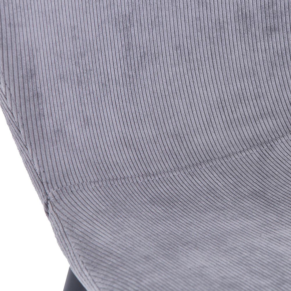 Dining Chairs Set of 4 Fabric/Grey AWS148UK | LEUKHOUSE