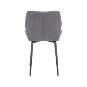 Dining Chairs Set of 4 Velvet/Grey AWS159UK | LEUKHOUSE