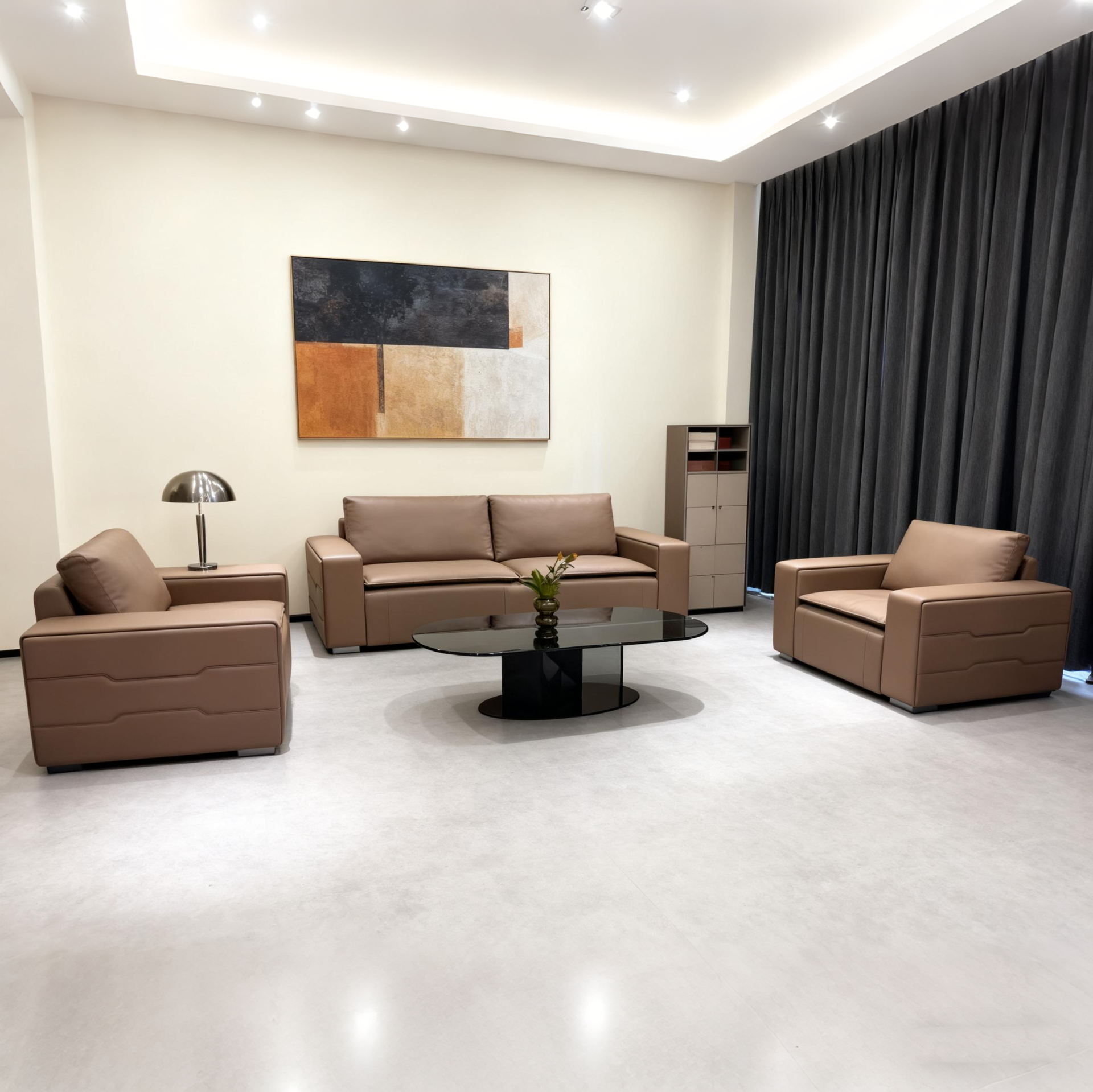 Sofa Set Eco Leather (3+1+1) LKL046SFXC | LEUKHOME