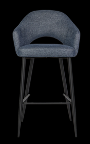 Bar Stool Fabric with Metal Metal Black Powder Coating Legs HTB0047 | HOMETREE