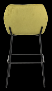 Bar Stool Velvet with Metal Black Powder Coating Legs HTB0044 | HOMETREE