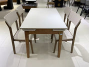 Dining Table Rectangular Glass S-2517Brown | FONDHOUSE