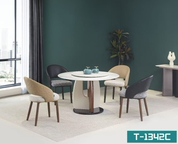 Dining Table Circle Artificial Stone T-1342 | FONDHOUSE