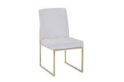 Gold Chromed Dining Chair HTC813 （2 Chairs）| Fondhouse