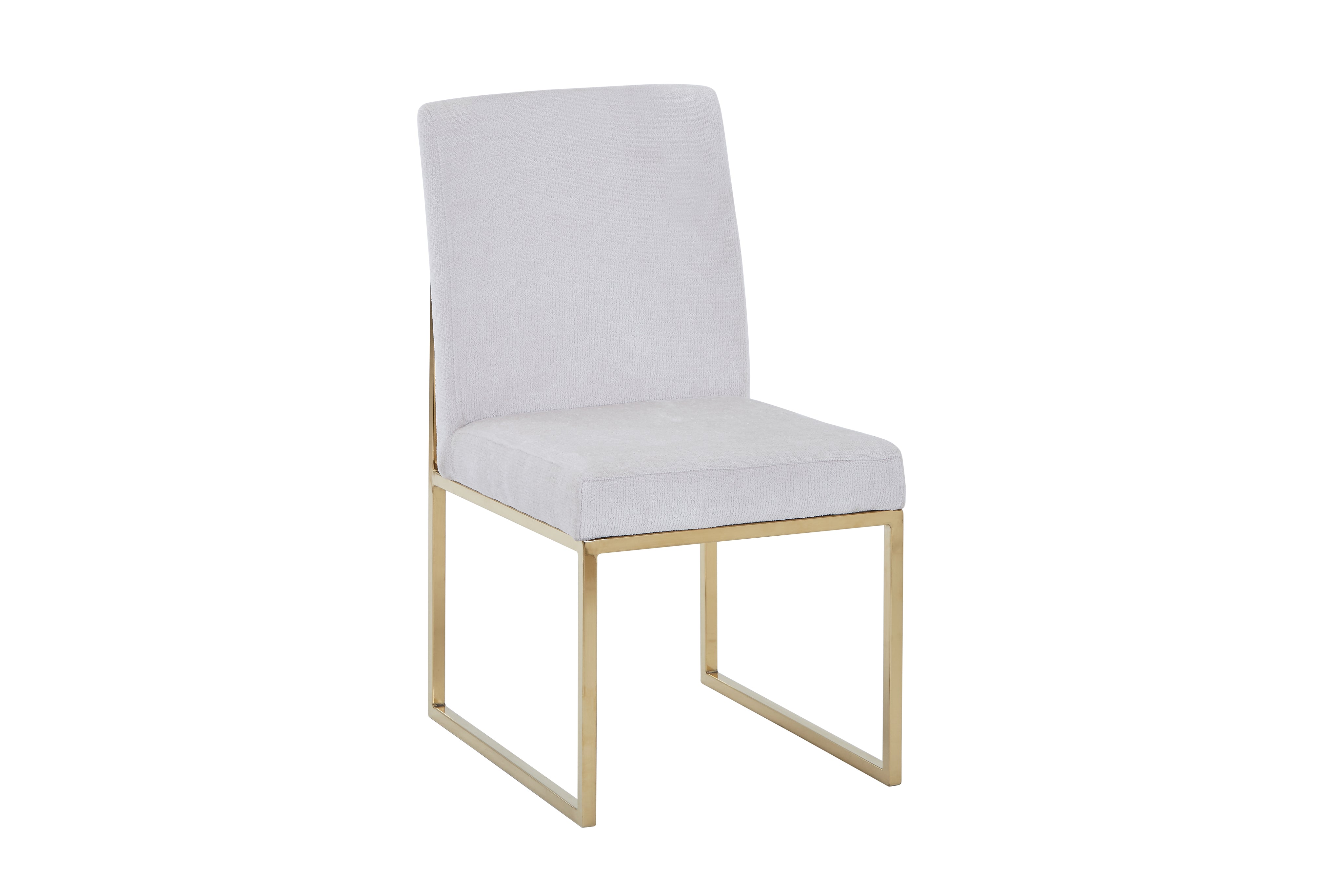 Gold Chromed Dining Chair HTC813 （2 Chairs）| Fondhouse