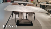 Dining Table Rectangular Artificial Stone FT-97-1 | FONDHOUSE