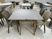 Dining Table Rectangular Glass S2413 | FONDHOUSE