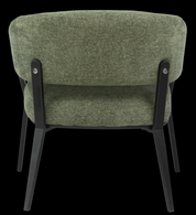 Lounge Chair Fabric with Metal Black Powder Coating Legs HTC0689 | HOMETREE